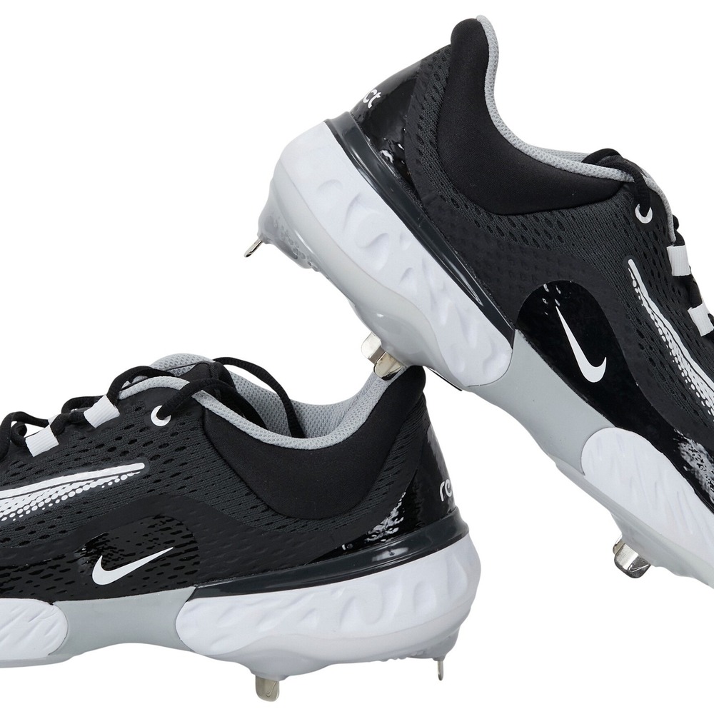 Nike React Vapor Ultrafly Elite 4 Baseball Cleats Men 14 Black White DJ6521-011